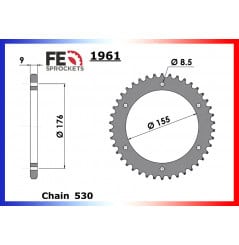 Kit Chaine Moto FE pour Tiger 1050 (11-15)