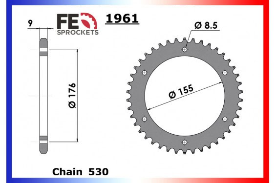 Kit Chaine Moto FE pour Tiger 1050 (11-15)