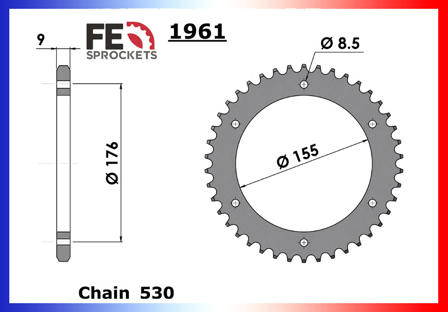 Kit Chaine Moto FE pour Tiger 1050 (11-15)