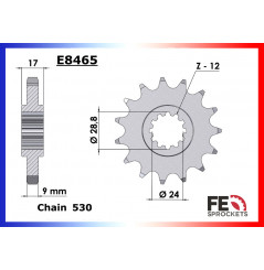 Kit Chaine Moto FE pour Honda CBR 600 F (87-90)