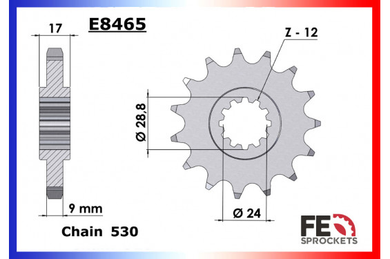 Kit Chaine Moto FE pour Honda CBR 600 F (87-90)
