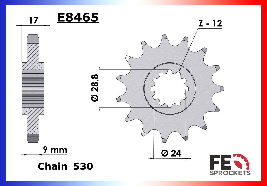 Kit Chaine Moto FE pour Honda CBR 600 F (87-90)