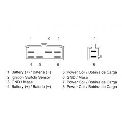 Redresseur / Régulateur Moto Tecnium pour Honda GL 1200 (85-87)