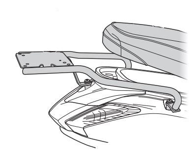 Support Top Case Shad pour Yamaha D'Elight 125 (17-22)