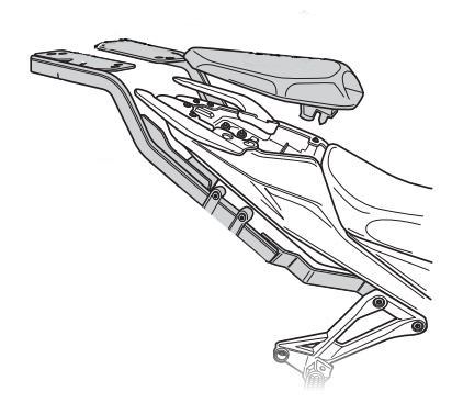 Support Top Case Shad pour Voge 300 R (20-22)