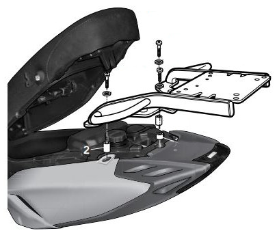 Support Top Case Shad pour Piaggio Typhoon 125 (11-22)