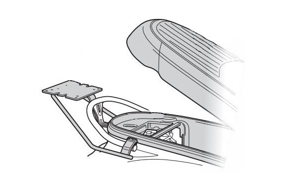 Support Top Case Shad pour Kymco Filly 125 (18-22)