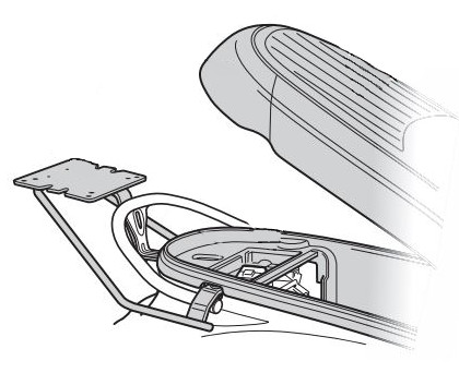 Support Top Case Shad pour Kymco Filly 125 (18-22)
