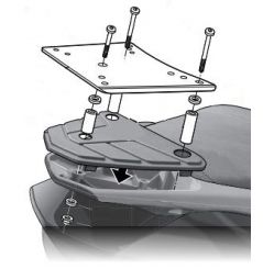 Support Top Case Shad pour Keeway Silverblade 125 (12-17)