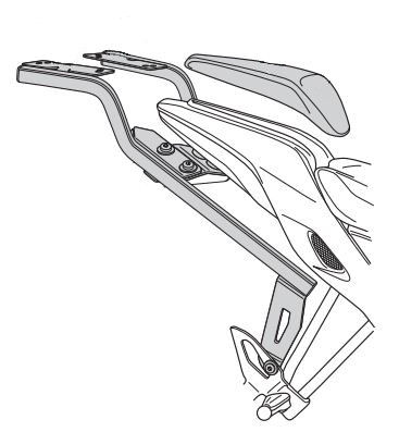 Support Top Case Shad pour RKF 125 (18-21)