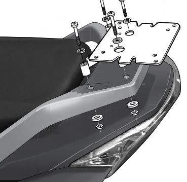 Support Top Case Shad pour Daelim S3 125i (10-21)