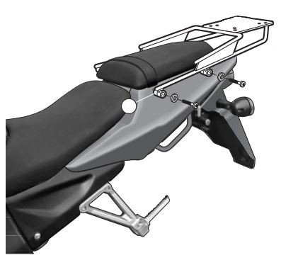 Support Top Case Shad pour Daelim Roadwin 125 (06-14)