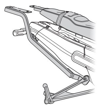 Support Top Case Shad pour Benelli Leoncino 125 (22-23) Leoncino 250 (19-23)