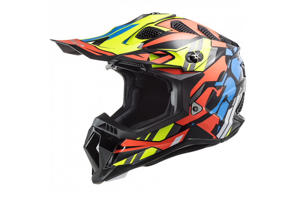 Casque Cross LS2 SUBVERTER EVO RASCAL Noir - Jaune - Orange - Street Moto  Piece