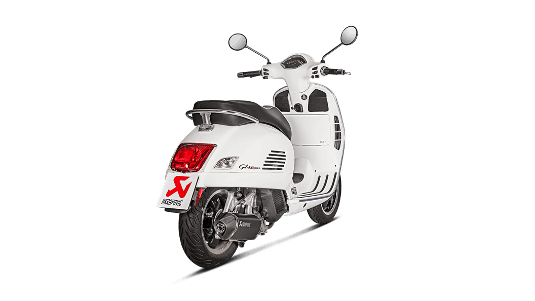 Silencieux Akrapovic Inox Noir Homologué GTS Super 125 (17-20) S-VE125SO1-HZBL