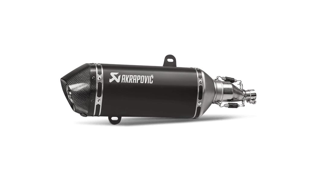 Silencieux Akrapovic Inox Noir Homologué GTS Super 150 (17-20) S-VE125SO1-HZBL