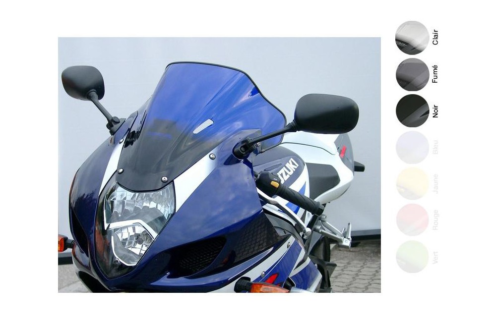 Spoiler Pare-brise Double Bulle Pour Suzuki GSX-R1000 K9 (2009-2016) - Protection Vent, Style Sportif - Bleu