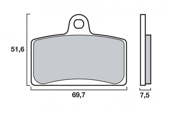 Plaquette de frein Avant Brembo 07GR72SA - Syntérisé Route Plaquette de frein Avant Brembo 07GR72SA - Syntérisé Route