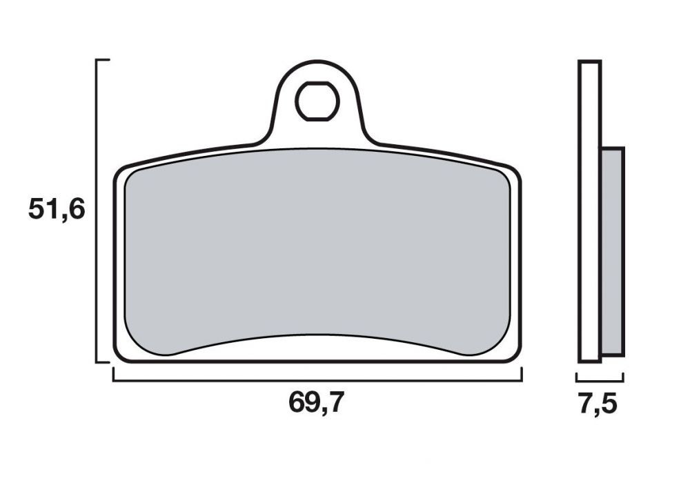 Plaquette de frein Avant Brembo 07GR72SA - Syntérisé Route