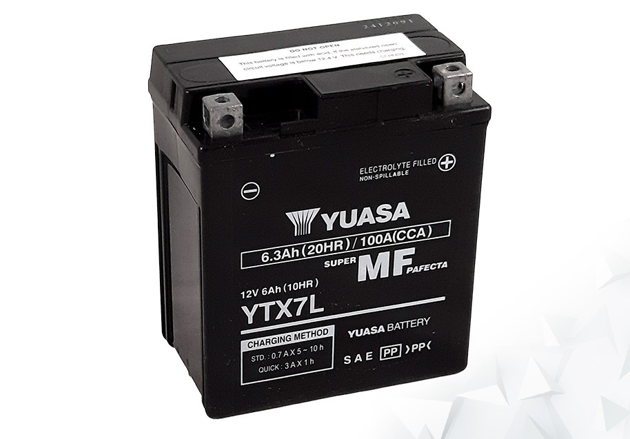 Batterie Moto Yuasa YTX7L / Activée Usine