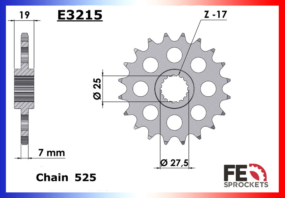 Kit Chaine Moto FE pour BMW F800 R (09-19) Vis Ø8.5