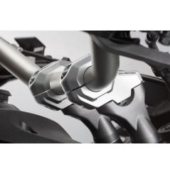 Réhausse Guidon SW-Motech pour Guidon 22mm – Déport 30mm Haut, 21mm Arrière LEH.00.039.21001/S