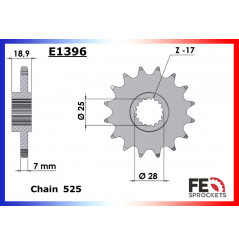 Kit Chaine Moto FE pour BMW F 900 R (20-24)