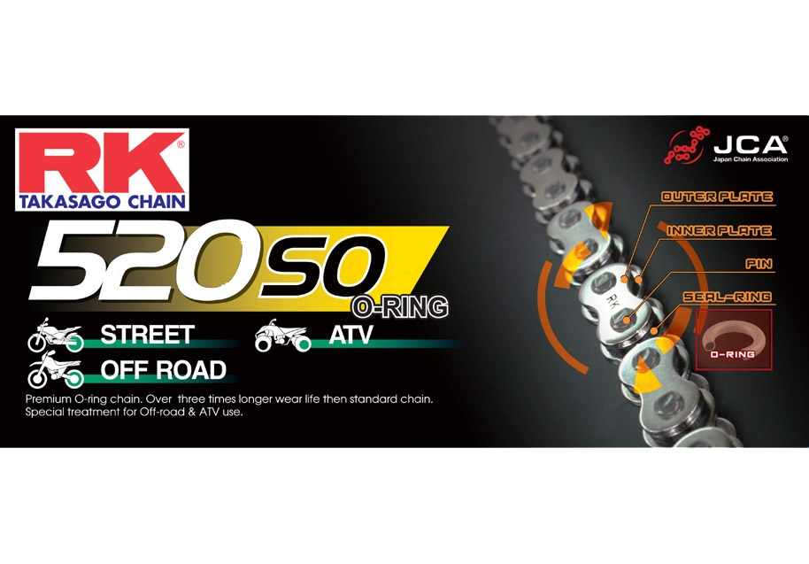 Kit Chaine Moto FE pour Aprilia RX 125 (08-13)