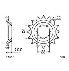 Kit Chaine Moto FE pour Aprilia Pegaso 600 (90-92)