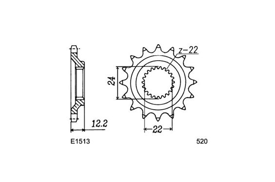 Kit Chaine Moto FE pour Aprilia Pegaso 600 (90-92) Kit Chaine Moto FE pour Aprilia Pegaso 600 (90-92)