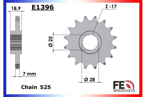 Kit Chaine Moto FE pour Aprilia Falco 1000 (00-06)