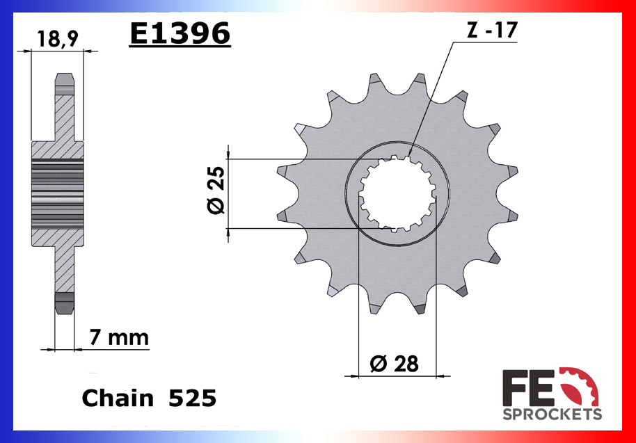 Kit Chaine Moto FE pour Aprilia Falco 1000 (00-06)