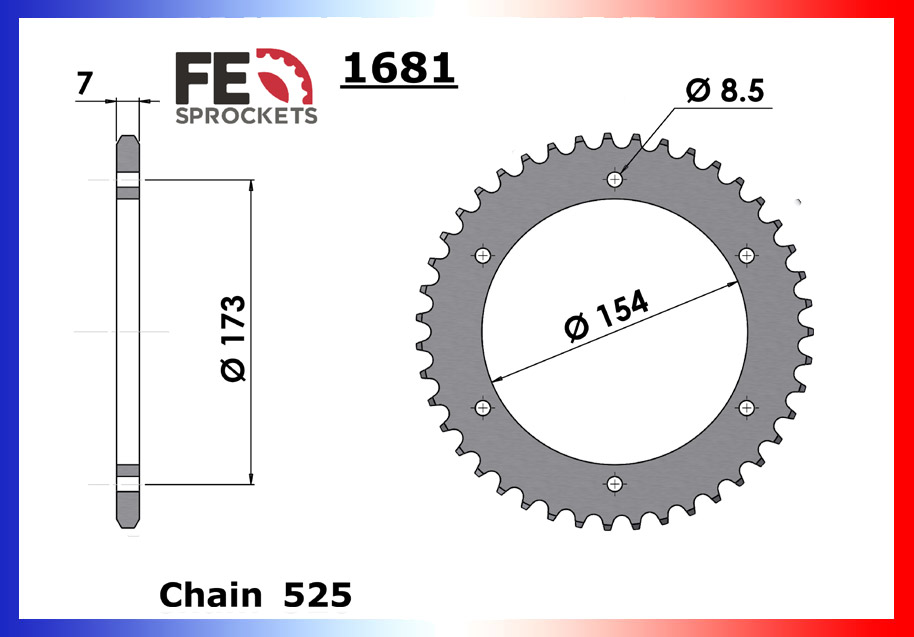 Kit Chaine Moto FE pour Aprilia Futura 1000 (01-05)