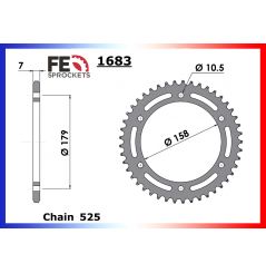 Kit Chaine Moto FE pour Aprilia Caponord Rally 1000 (03-09)