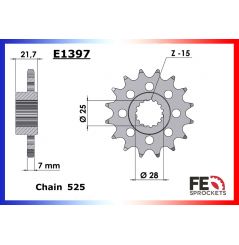 Kit Chaine Moto FE pour Aprilia Caponord 1200 (13-19)