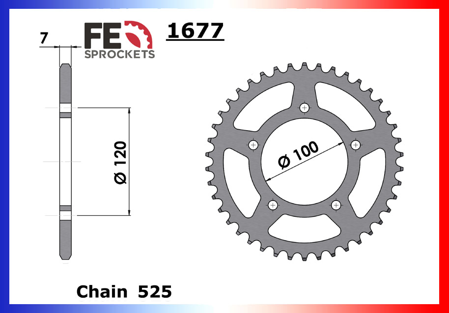 Kit Chaine Moto FE pour Aprilia Caponord 1200 (13-19)