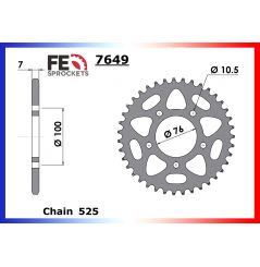 Kit Chaine Moto FE pour Benelli BN 302 (14-21)