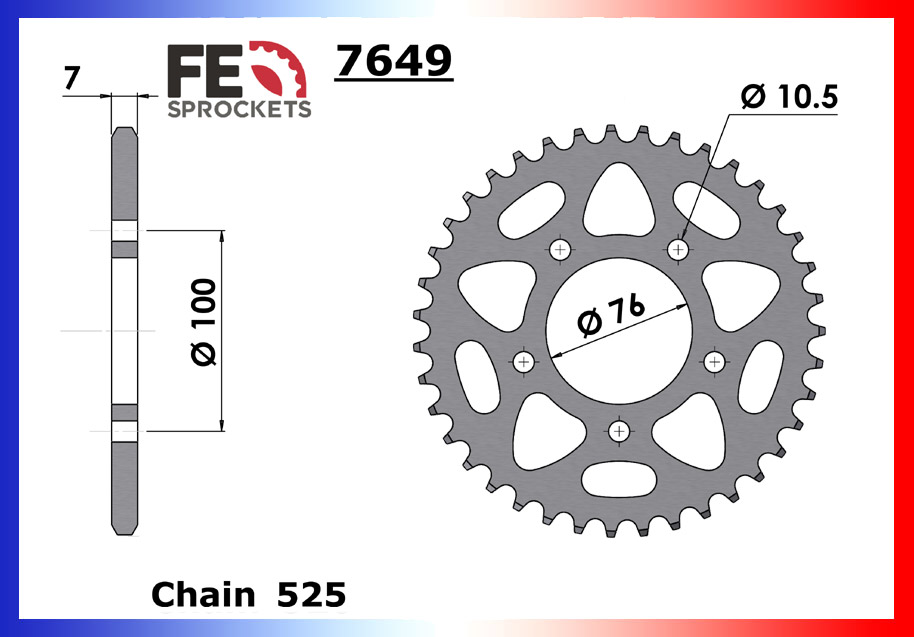Kit Chaine Moto FE pour Benelli BN 302 (14-21)