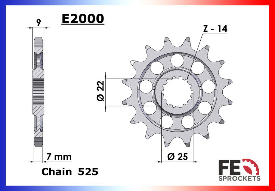Kit Chaine Moto FE pour Benelli Tre-K 1130 (06-17)