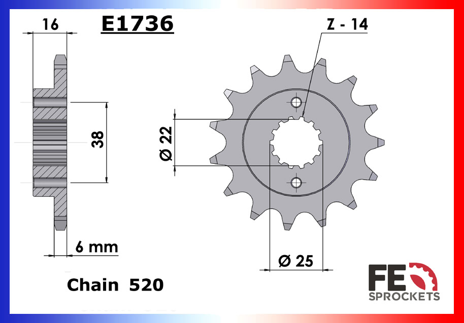 Kit Chaine Moto FE pour Ducati Monster 797 (17-21)