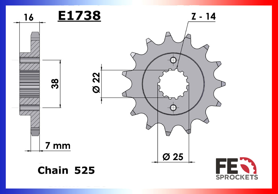 Kit Chaine Moto FE pour Ducati Hypermotard 821 (13-17)