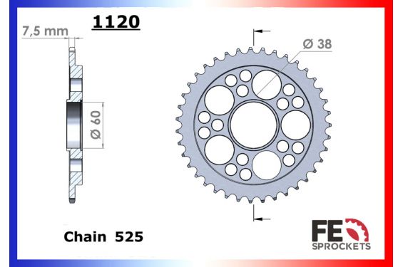 Kit Chaine Moto FE pour Hypermotard 939 (16-18)
