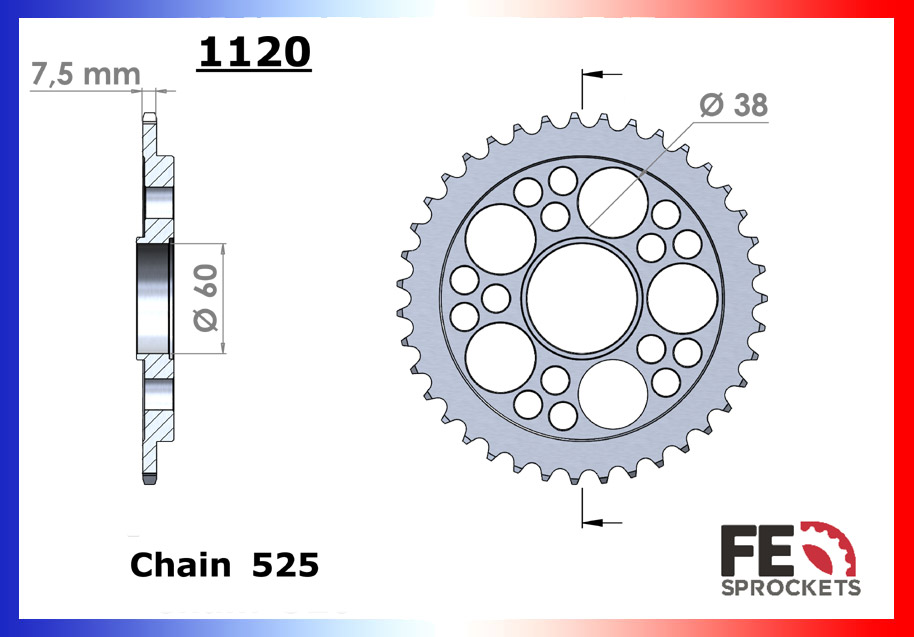 Kit Chaine Moto FE pour Ducati Hyperstrada 939 (16-18)