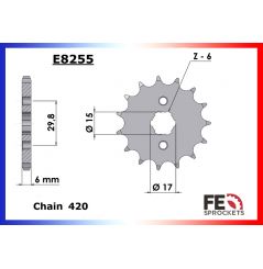 Kit Chaine Moto FE pour Honda MSX 125 (13-21)