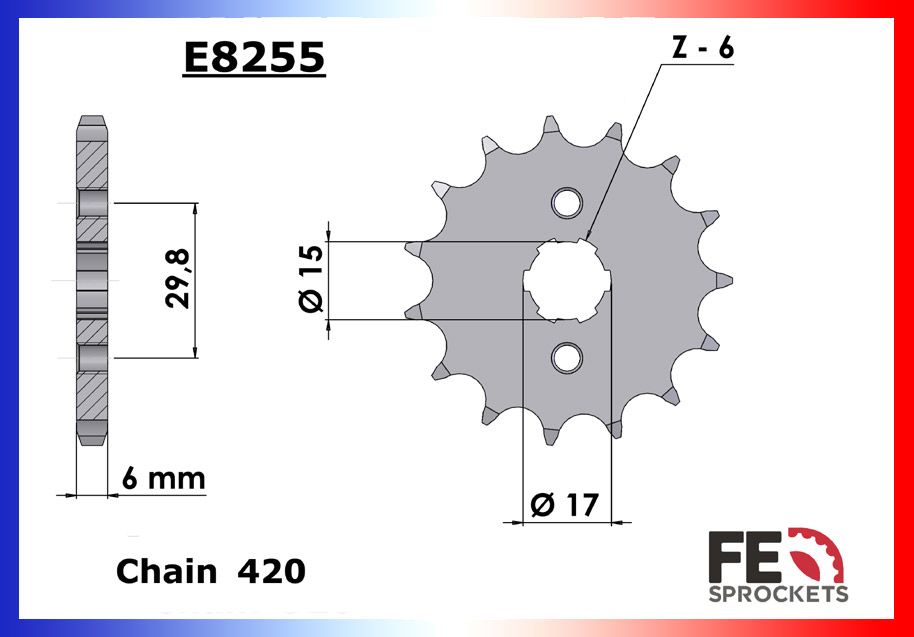 Kit Chaine Moto FE pour Honda MSX 125 (13-21)