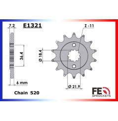 Kit Chaine Moto FE pour Honda CBR 300 R (14-19)