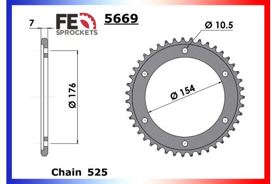 Kit Chaine Moto FE pour Honda CB 1000 R (18-19)