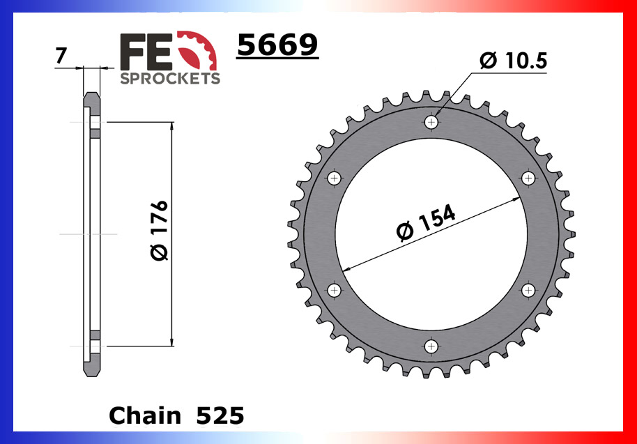 Kit Chaine Moto FE pour Honda CB 1000 R (18-19)