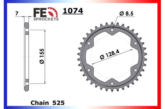 Kit Chaine Moto FE pour KTM Super Duke 1290 R & GT (14-21) Kit Chaine Moto FE pour KTM Super Duke 1290 R & GT (14-21)