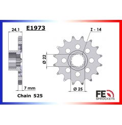 Kit Chaine Moto FE pour MV Agusta F3 675 (12-20)